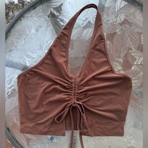 Brown Halter Top